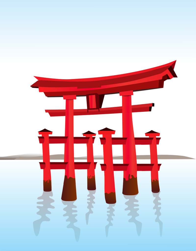 Illustration of Shinto Gate.