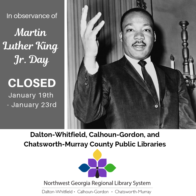 Closed January 19th-21st, 2019 for MLK Jr Day