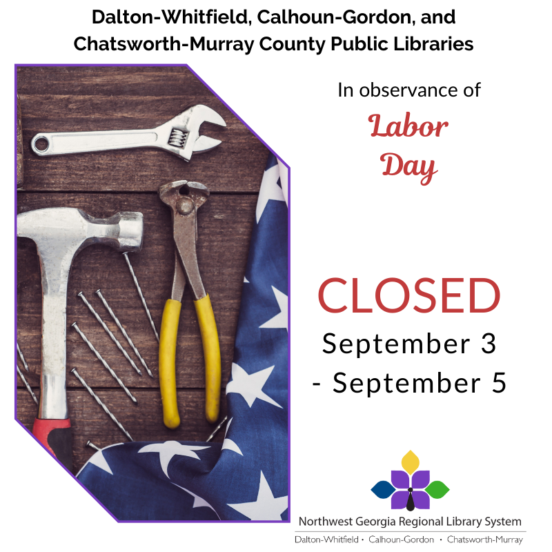 CLOSED in observance of Labor Day on September 3 - September 5.